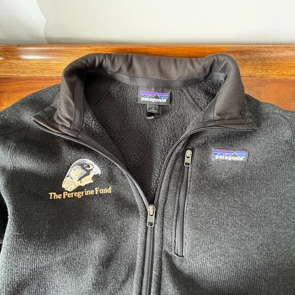 Patagonia Men's Better Sweater The Peregrine Fund Zip Jacket Black Size Small S - Picture 4 of 16